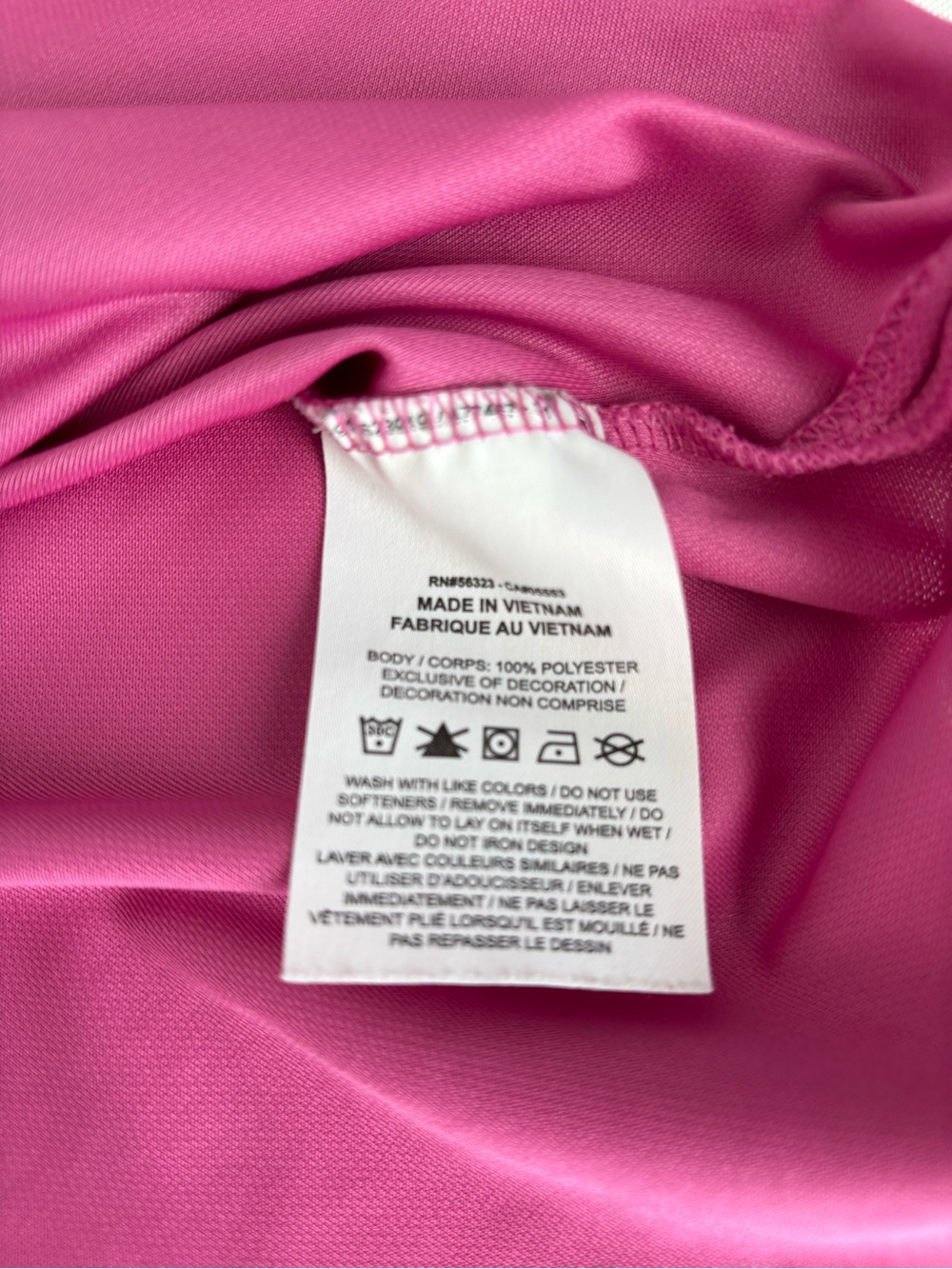 Nike Golf Polo Women’s Medium Pink Dri-fit Athletic Tennis Shirt - Picture 5 of 5
